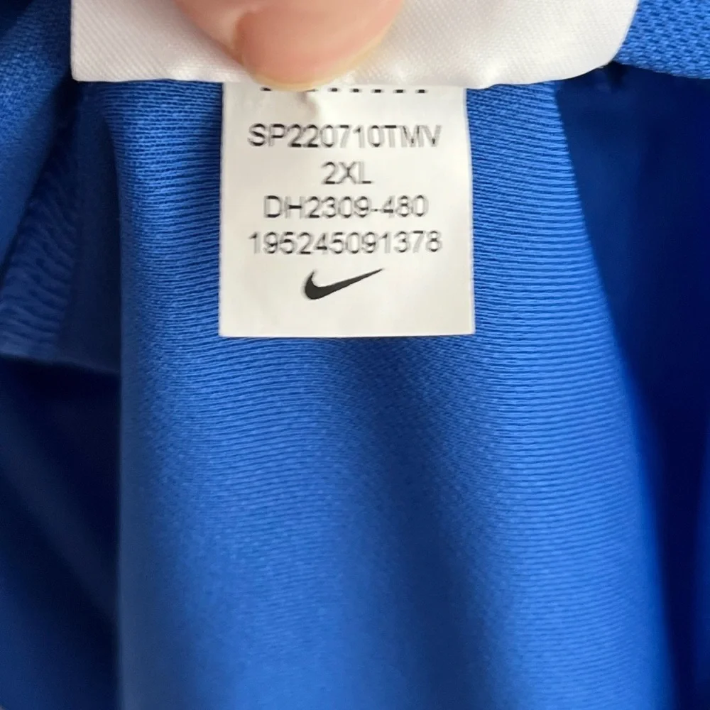 Nike Men's DRI-FIT Blue Polo Shirt size 2XL